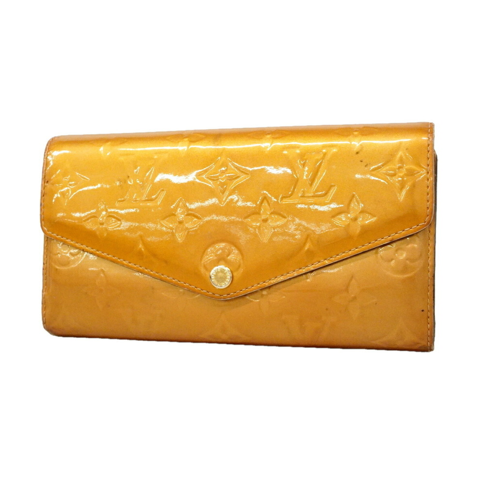 Louis Vuitton Vernis Portefeuille Sarah Long Wallet M90290 (Moldore) for Women